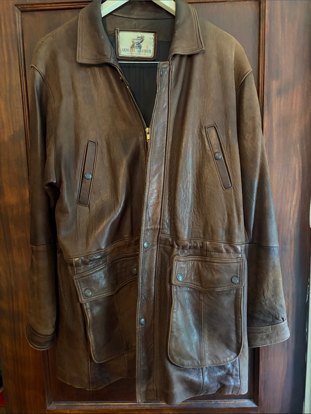 Women’s Brown Leather Jacket Coat